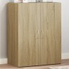 Armoire de classement chêne sonoma bois d'ingénierie 631442631442