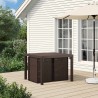 Chaises de jardin salle à manger 2 pcs Marron et gris clair PP 631446631446