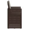 Chaises de jardin salle à manger 2 pcs Marron et gris clair PP 631447631447