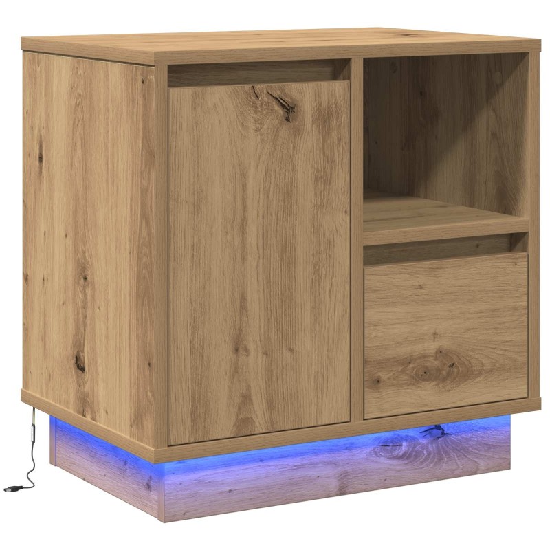 Cabinet de chevet Chêne artisanal 50 x 34,5 x 50 cm. 631449631449