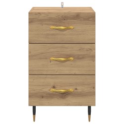 Cabinet de chevet Chêne artisanal 40 x 40 x 66 cm 631450631450