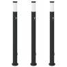 Bornes lumineuses avec détecteur et prise lot de 3 110 cm acier inoxydable IP44 631452631452