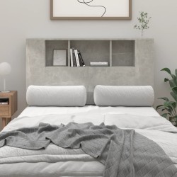 Armoire de tête de lit gris béton 120x18,5x102,5 cm 631457631457
