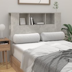 Armoire de tête de lit gris béton 120x18,5x102,5 cm 631457631457