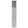 Armoire de tête de lit gris béton 120x18,5x102,5 cm 631457631457