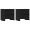 Cabinet de chevet 2 pcs Chêne noir 45 x 34 x 44,5 cm 631459631459