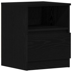 Cabinet de chevet avec tiroir 2 pcs Chêne noir 40 x 40 x 50 cm 631460631460