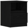 Cabinet de chevet avec tiroir 2 pcs Chêne noir 40 x 40 x 50 cm 631460631460