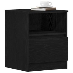 Cabinet de chevet avec tiroir 2 pcs Chêne noir 40 x 40 x 50 cm 631460631460