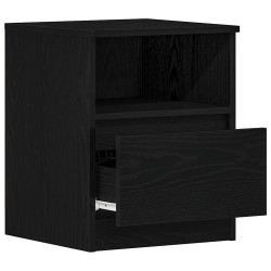 Cabinet de chevet avec tiroir 2 pcs Chêne noir 40 x 40 x 50 cm 631460631460