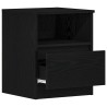 Cabinet de chevet avec tiroir 2 pcs Chêne noir 40 x 40 x 50 cm 631460631460