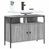 Armoire lavabo de salle de bain sonoma gris 80x30x60 cm 631461631461