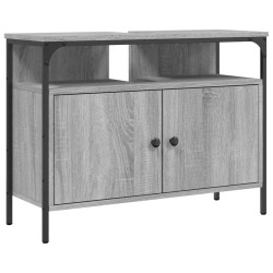 Armoire lavabo de salle de bain sonoma gris 80x30x60 cm 631461631461