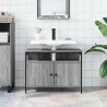 Armoire lavabo de salle de bain sonoma gris 80x30x60 cm 631461631461