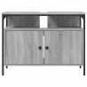 Armoire lavabo de salle de bain sonoma gris 80x30x60 cm 631461631461