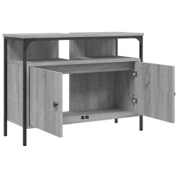 Armoire lavabo de salle de bain sonoma gris 80x30x60 cm 631461631461