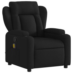 Fauteuil de massage inclinable noir tissu 631465631465