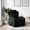 Fauteuil inclinable de massage noir tissu 631468631468