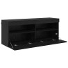 Meuble TV mural Chêne noir 100 x 30 x 40 cm Bois d'ingénierie 631473631473