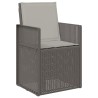 Chaises de jardin salle à manger 2 pcs Gris clair PP 631474631474