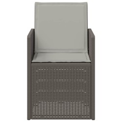 Chaises de jardin salle à manger 2 pcs Gris clair PP 631474631474