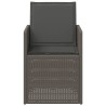 Chaises de jardin salle à manger 2 pcs Gris clair et anthracite 631475631475