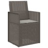 Chaises de jardin salle à manger 2 pcs Gris clair PP 631477631477