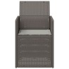 Chaises de jardin salle à manger 2 pcs Gris clair PP 631477631477