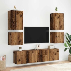 Meuble TV mural Bois Ancien 40,5x30x40cm Bois d'ingénierie 631479631479