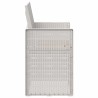 Chaises de jardin salle à manger 2 pcs Blanc et taupe PP 631480631480
