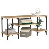 Meuble TV chêne sonoma 102x35x45,5 cm bois d'ingénierie 631482631482
