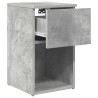 Armoire de lit 2 pcs Gris béton 29 x 31,5 x 49 cm 631485631485