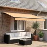 Auvent Rétractable Sable 3,5 x 2 m tissu 631490631490