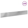 Bordure de Pelouse 30 pcs 100 x 15 cm Acier Argenté 631503631503