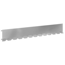 Bordure de Pelouse 30 pcs 102 x 15 x 4 cm Acier Argenté 631505631505
