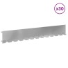 Bordure de Pelouse 30 pcs 102 x 15 x 4 cm Acier Argenté 631505631505