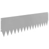 Bordure de Pelouse 20 pcs 103 x 30 cm Acier Argenté 631507631507