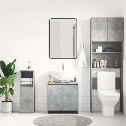 Armoire de salle de bain Gris béton 60x33x61 cm Bois ingénierie 631509631509