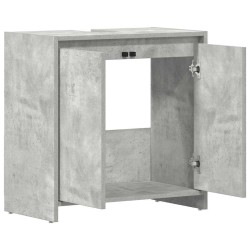 Armoire de salle de bain Gris béton 60x33x61 cm Bois ingénierie 631509631509