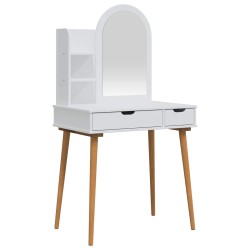 Ensemble de Coiffeuse FAUSKE 3 pcs Blanc 76 x 50 x 143 cm 631512631512