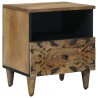 Armoire de lit avec tiroir 2 pcs Marron 40 x 33 x 46 cm 631515631515
