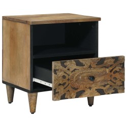 Armoire de lit avec tiroir 2 pcs Marron 40 x 33 x 46 cm 631515631515