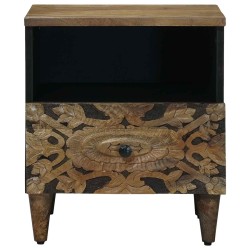 Armoire de lit avec tiroir 2 pcs Marron 40 x 33 x 46 cm 631515631515