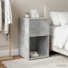 Armoire de lit Gris béton 29 x 31,5 x 49 cm Bois d'ingénierie 631516631516