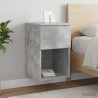 Armoire de lit Gris béton 29 x 31,5 x 49 cm Bois d'ingénierie 631516631516