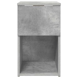 Armoire de lit Gris béton 29 x 31,5 x 49 cm Bois d'ingénierie 631516631516