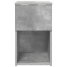 Armoire de lit Gris béton 29 x 31,5 x 49 cm Bois d'ingénierie 631516631516