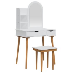 Ensemble de Coiffeuse FAUSKE 4 pcs Blanc 76 x 50 x 143 cm 631521631521
