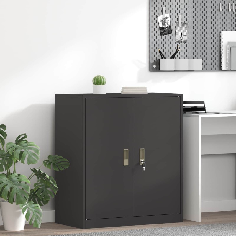 Armoire de rangement Noir 80 x 40 x 90 cm Acier 631524631524
