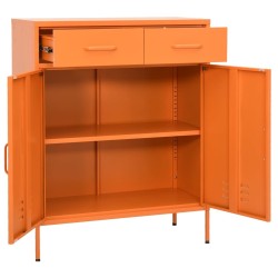 Armoire de rangement Orange 80x35x101,5 cm Acier 631525631525